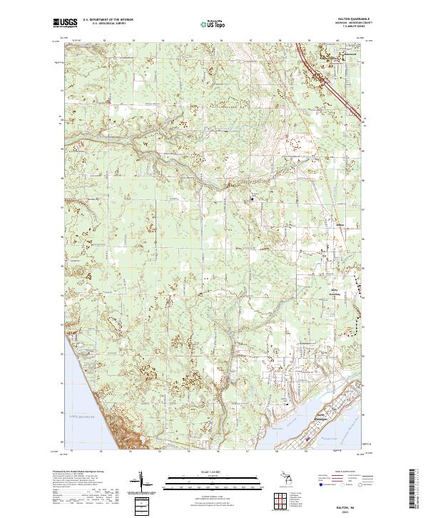 Dalton topographic map thumbnail