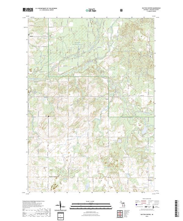 Dayton Center topographic map thumbnail