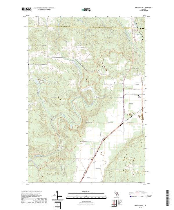 Deadmans Hill topographic map thumbnail