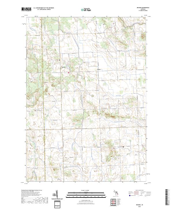 Decker topographic map thumbnail