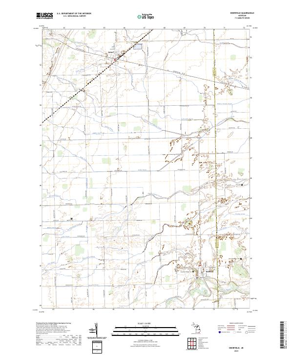 Deerfield topographic map thumbnail
