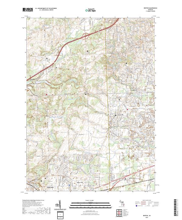 Denton topographic map thumbnail