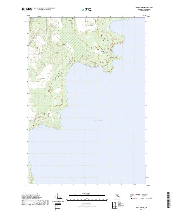 Devils Corner topographic map thumbnail