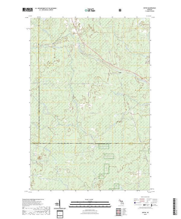 Diffin topographic map thumbnail