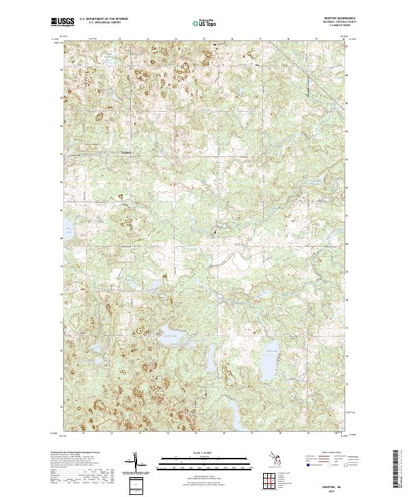 Dighton topographic map thumbnail