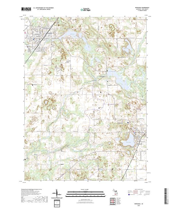 Dowagiac topographic map thumbnail