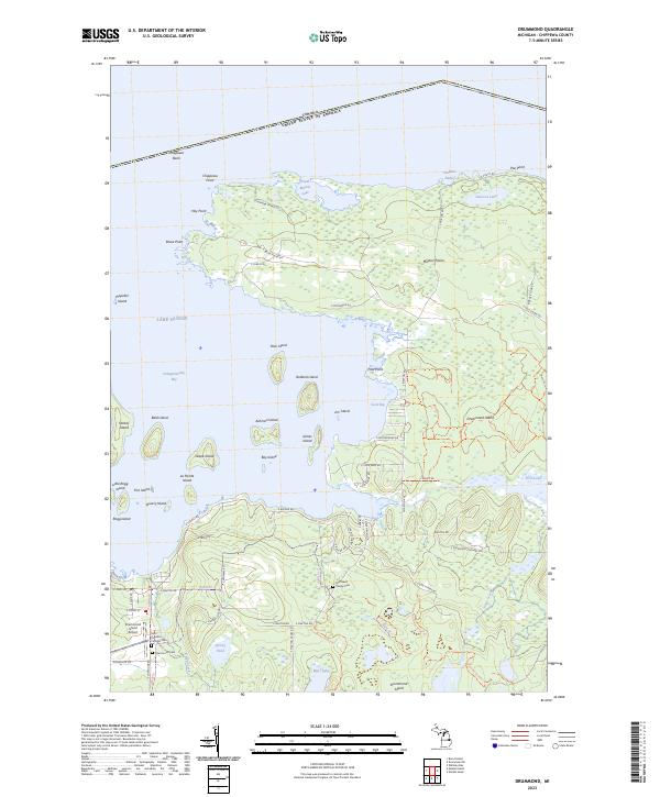 Drummond topographic map thumbnail