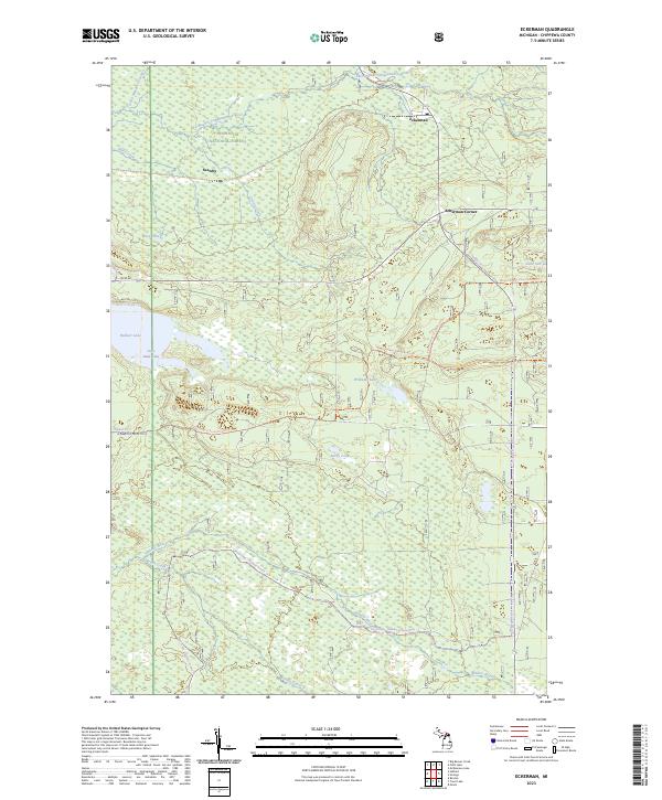 Eckerman topographic map thumbnail