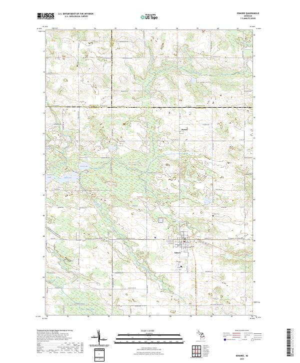 Edmore topographic map thumbnail