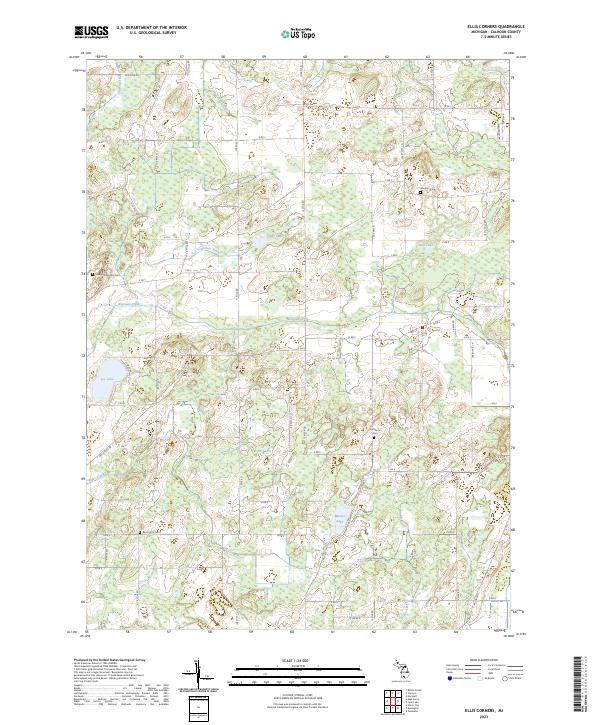 Ellis Corners topographic map thumbnail