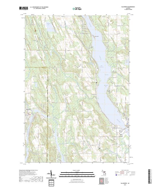 Ellsworth topographic map thumbnail