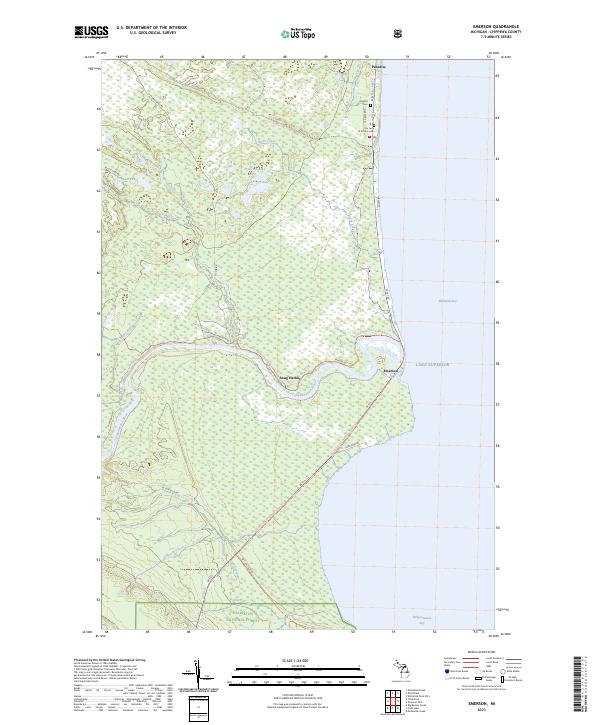 Emerson topographic map thumbnail