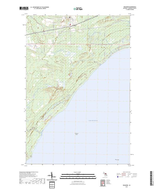 Engadine topographic map thumbnail