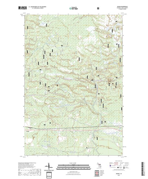 Ensign topographic map thumbnail