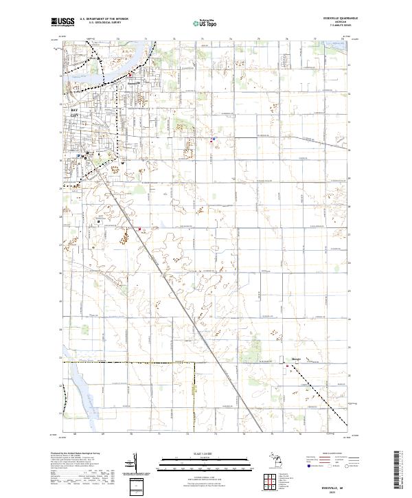 Essexville topographic map thumbnail