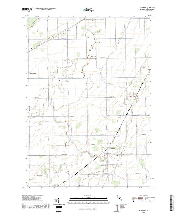 Fairgrove topographic map thumbnail