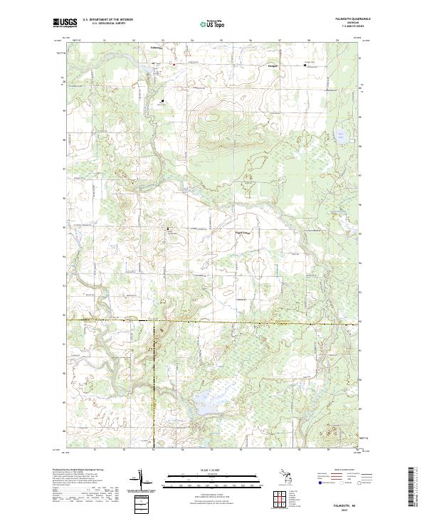 Falmouth topographic map thumbnail