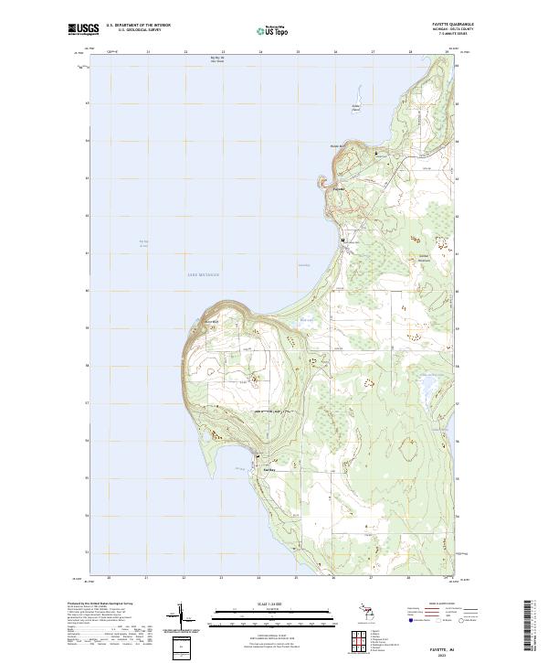 Fayette topographic map thumbnail