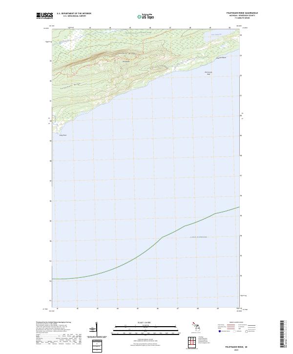 Feldtmann Ridge topographic map thumbnail