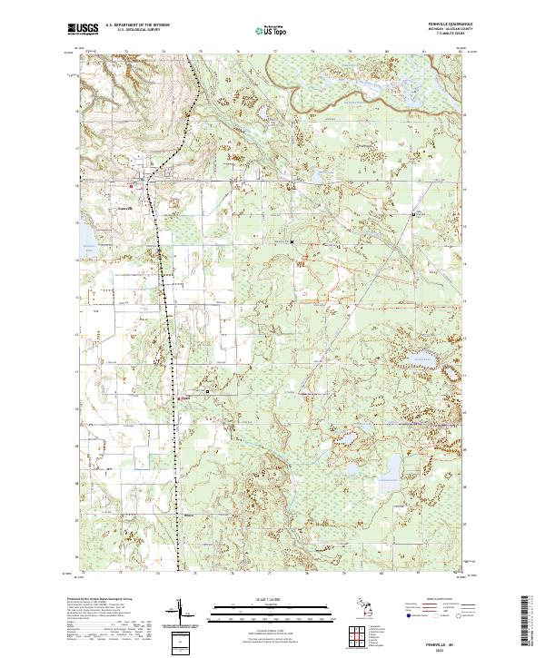 Fennville topographic map thumbnail