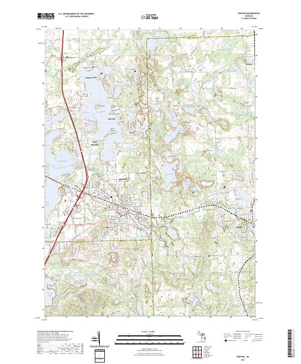 Fenton topographic map thumbnail
