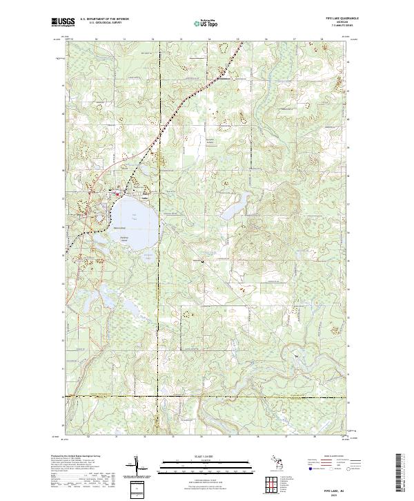 Fife Lake topographic map thumbnail