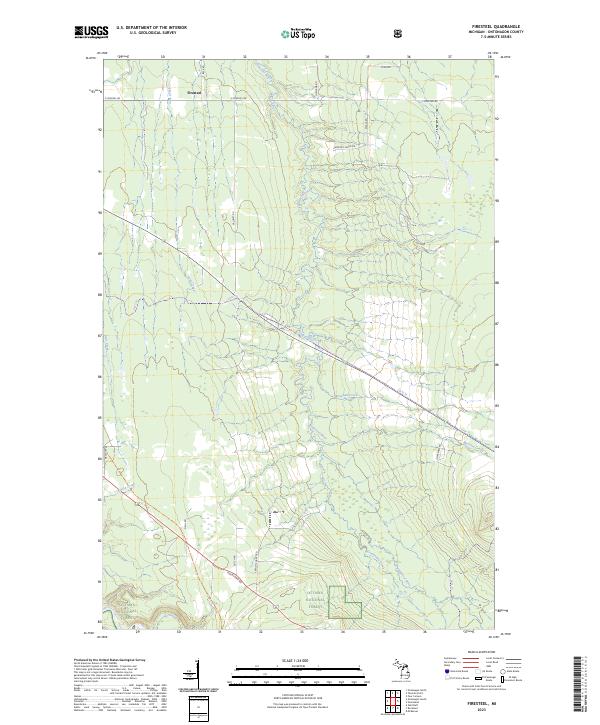 Firesteel topographic map thumbnail