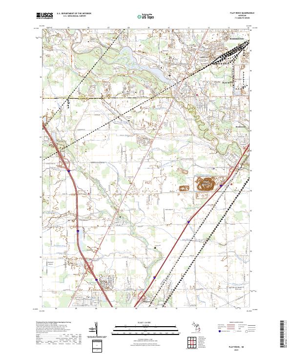 Flat Rock topographic map thumbnail