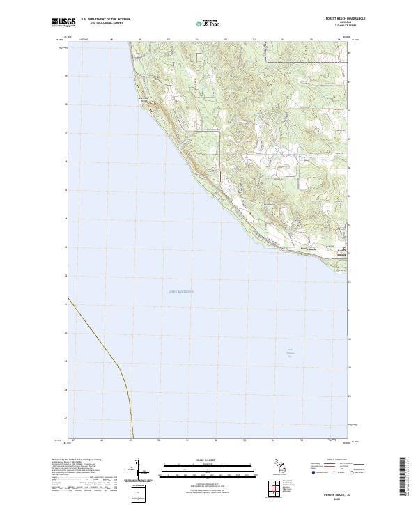 Forest Beach topographic map thumbnail