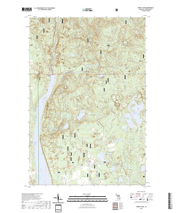 Forest Lake topographic map thumbnail