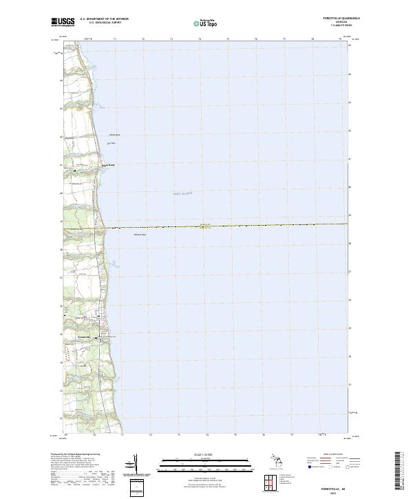 Forestville topographic map thumbnail