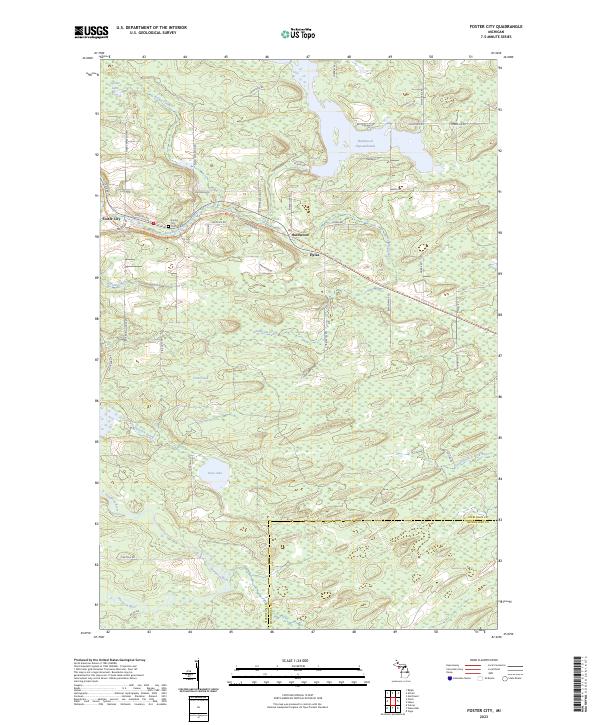 Foster City topographic map thumbnail