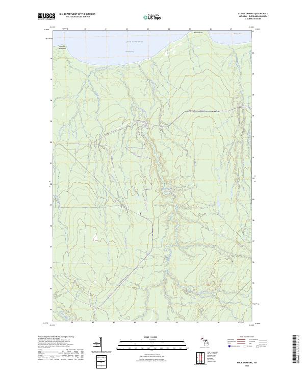 Four Corners topographic map thumbnail