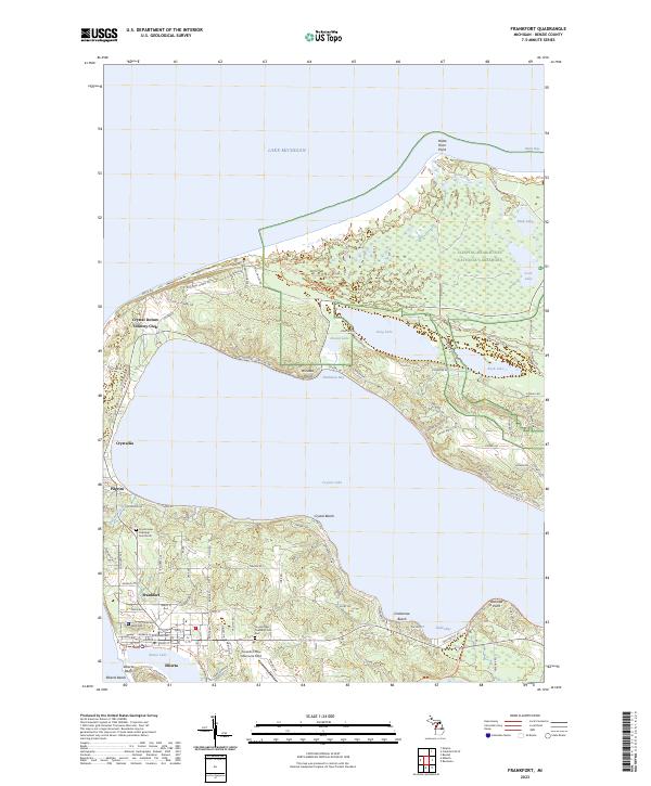 Frankfort topographic map thumbnail