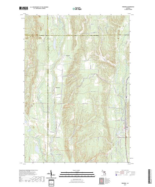 Frederic topographic map thumbnail