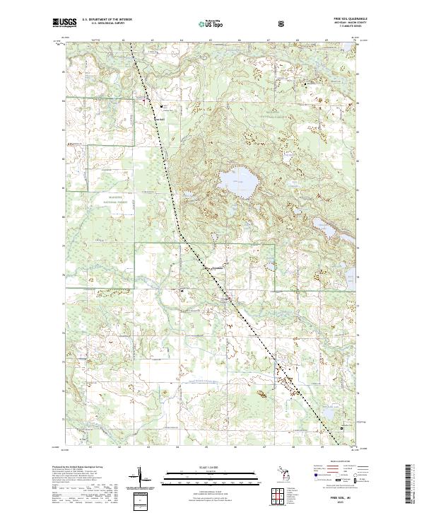 Free Soil topographic map thumbnail