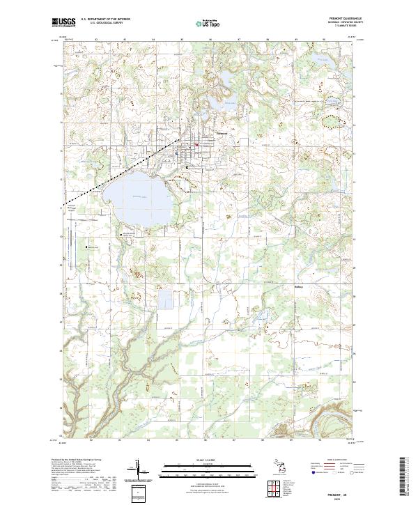Fremont topographic map thumbnail