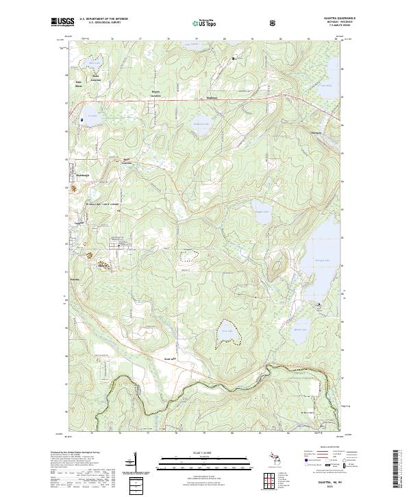 Gaastra topographic map thumbnail