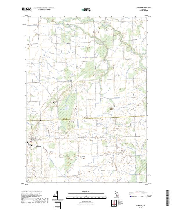 Gagetown topographic map thumbnail