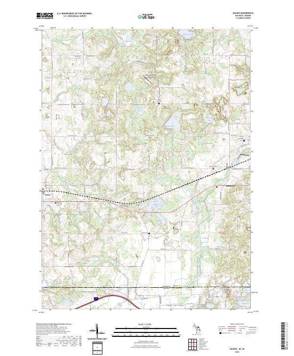 Galien topographic map thumbnail