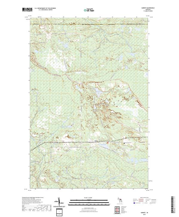 Garnet topographic map thumbnail