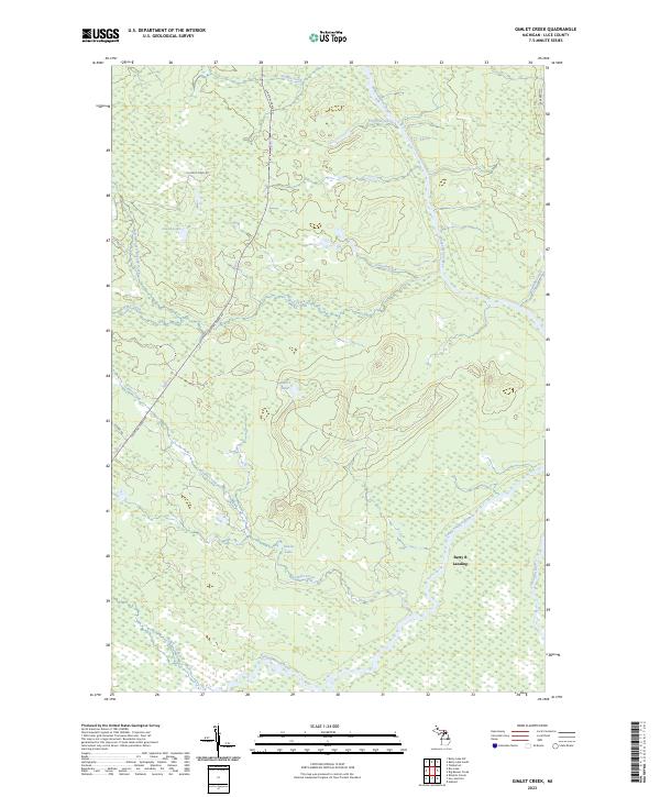 Gimlet Creek topographic map thumbnail