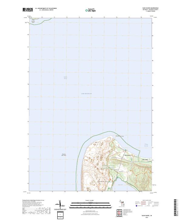 Glen Haven topographic map thumbnail