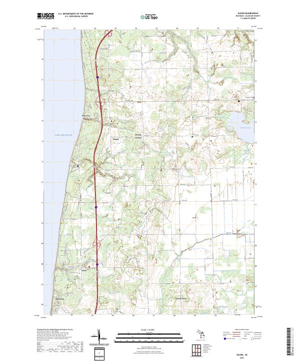 Glenn topographic map thumbnail