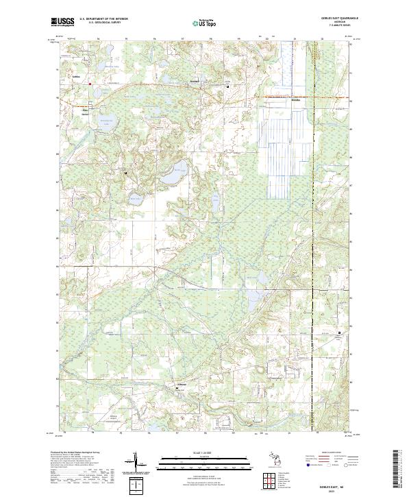 Gobles East topographic map thumbnail