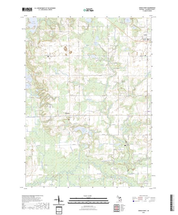 Gobles West 2023 topographic map thumbnail