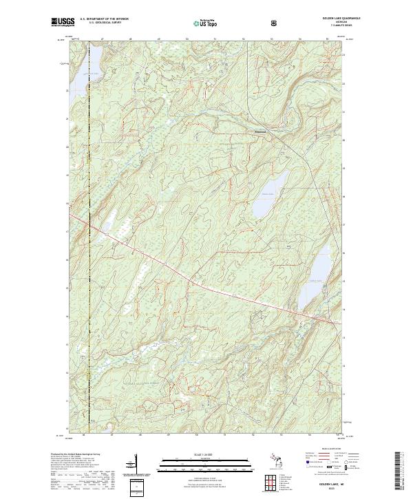 Golden Lake topographic map thumbnail