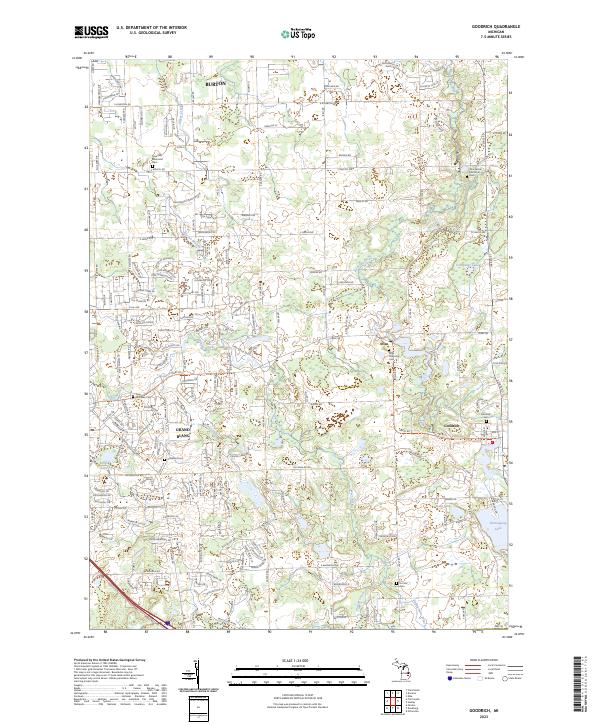 Goodrich topographic map thumbnail