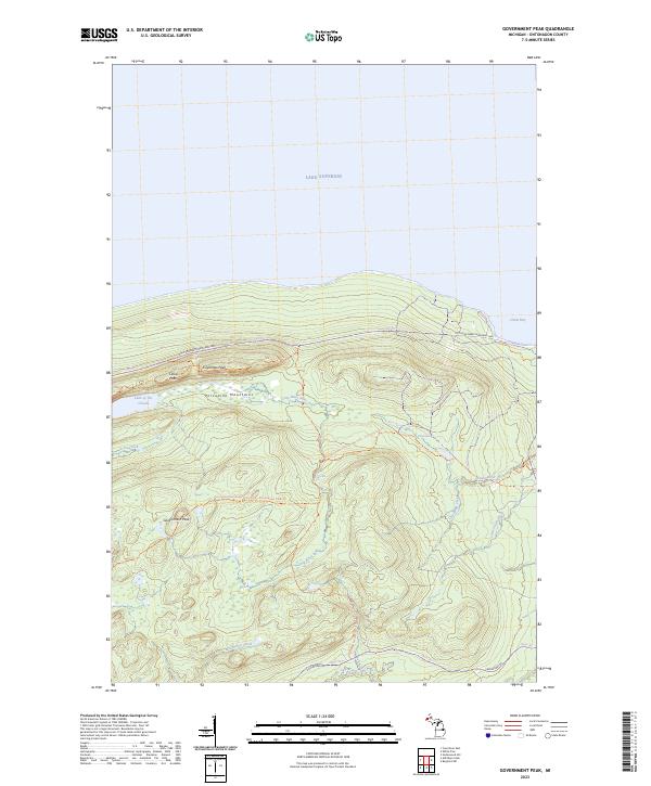 Government Peak topographic map thumbnail
