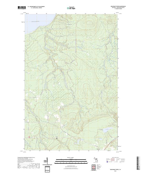 Graveraet River topographic map thumbnail